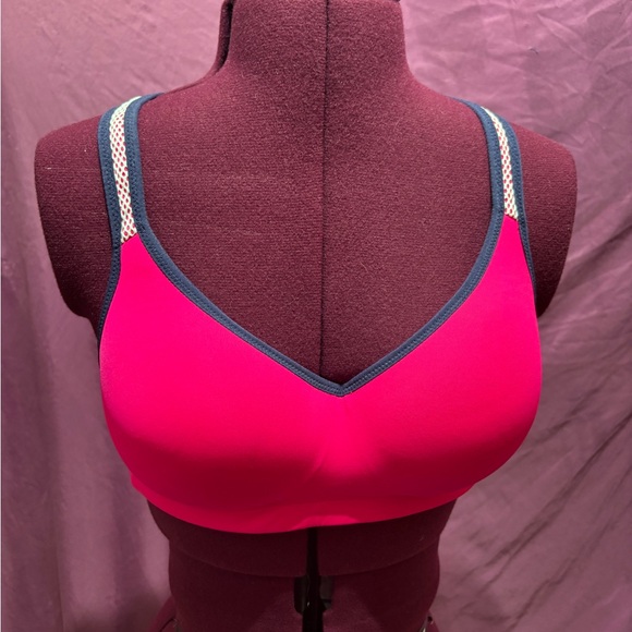 PINK Victoria's Secret Other - NWT PINK VS Sports Bra, Vibrant Hot Pink,  Yoga Push Up Sport Bra, Workout